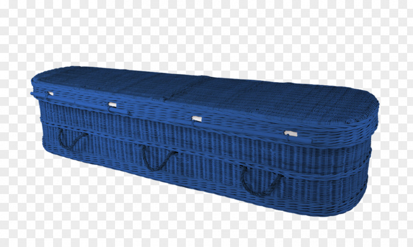 Blue Curve Coffin Plastic Cobalt Color PNG