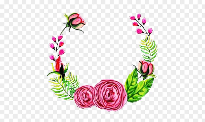 Fashion Accessory Plant Watercolor Pink Flowers PNG