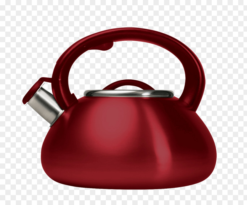 Stovetop Kettle Red Background PNG
