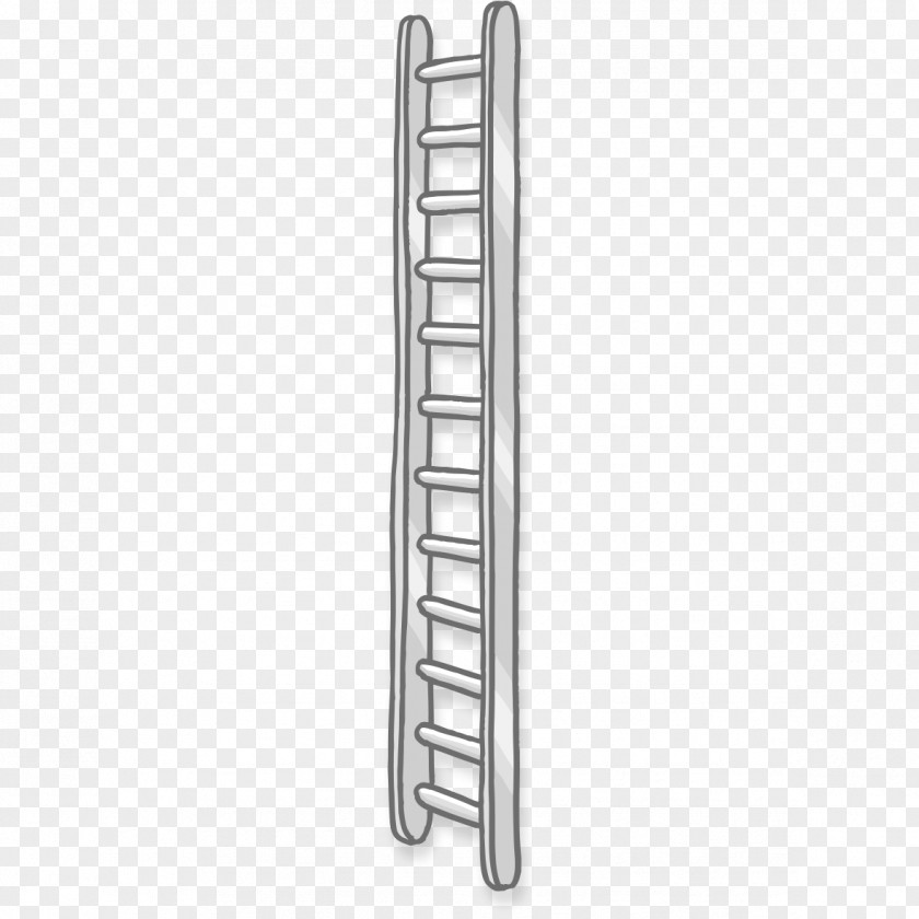 White Painted Ladder Firefighting PNG