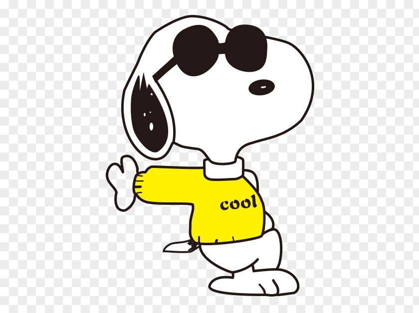 Cartoon Wearing Sunglasses Snoop Puppy Snoopy Joe Cool Charlie Brown Woodstock Drawing PNG