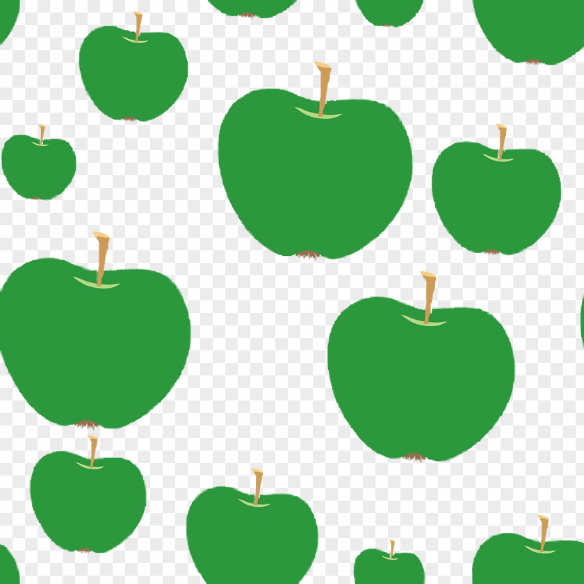 Green Computer Pattern Apple PNG