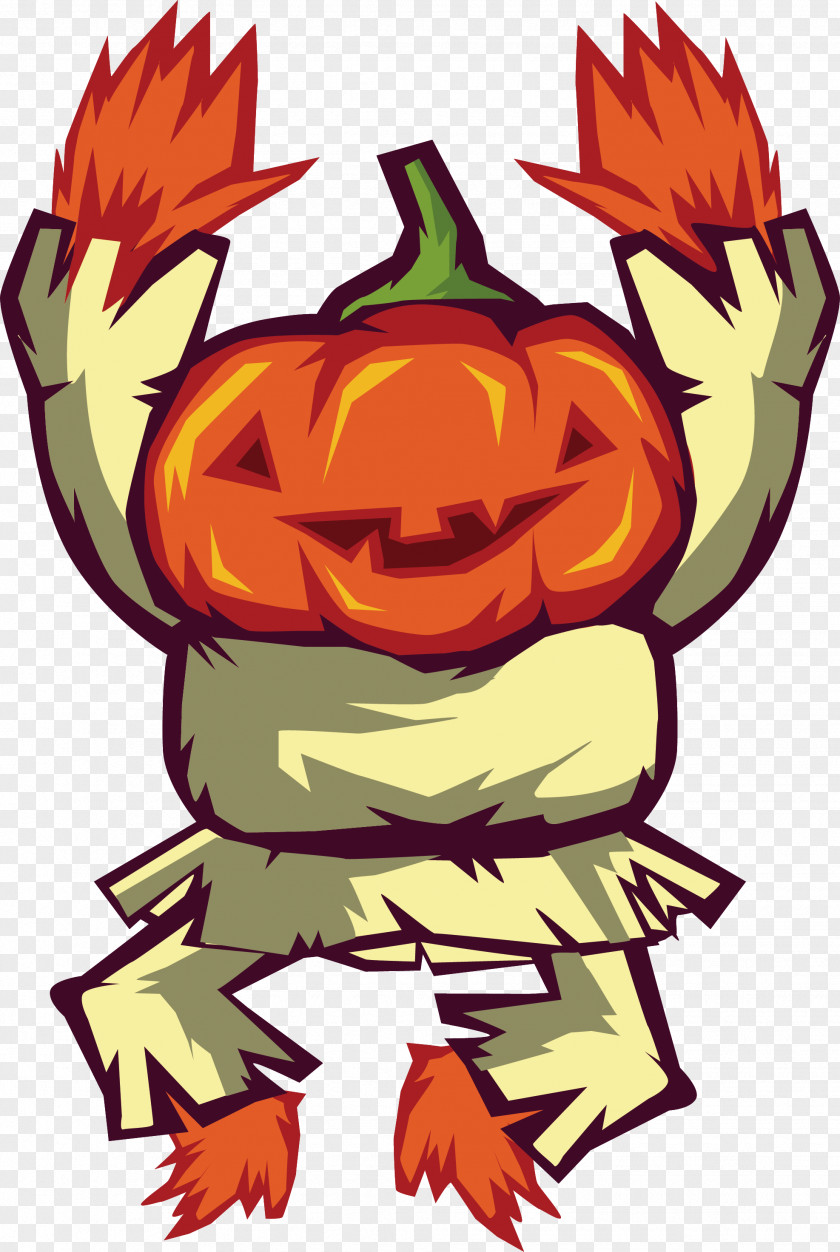 Dancing Pumpkin Monster Computer File PNG