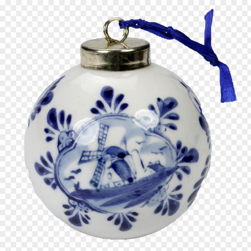 Kettle Teapot Blue And White Pottery Christmas Ornament Ceramic Cobalt PNG