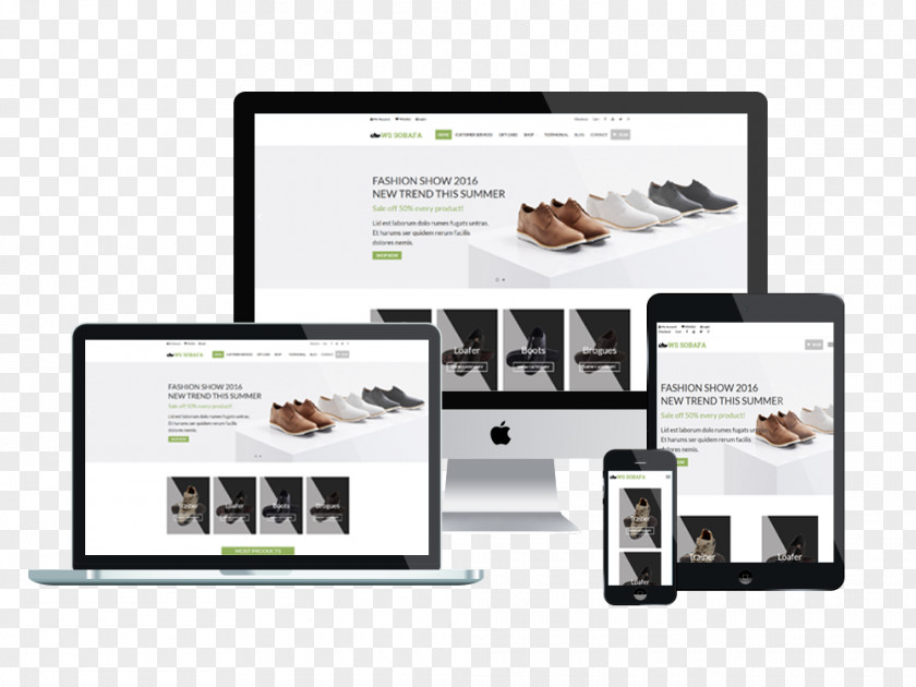 Nail Responsive Web Design Template System Joomla PNG