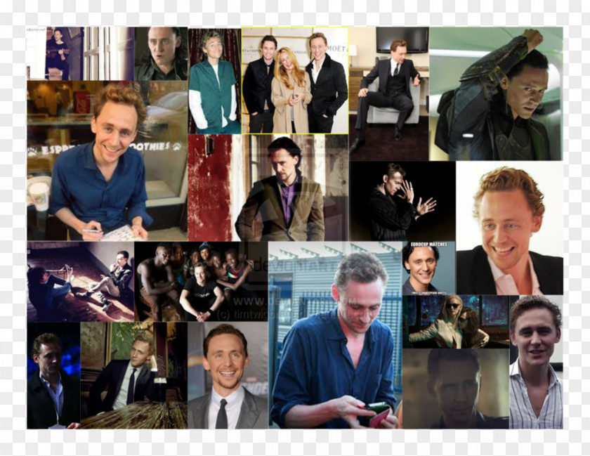 Tom Hiddleston Loki Public Relations Communication Collage Photomontage PNG