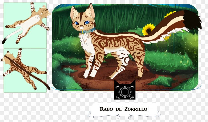 Cat Tiger Cartoon Character PNG