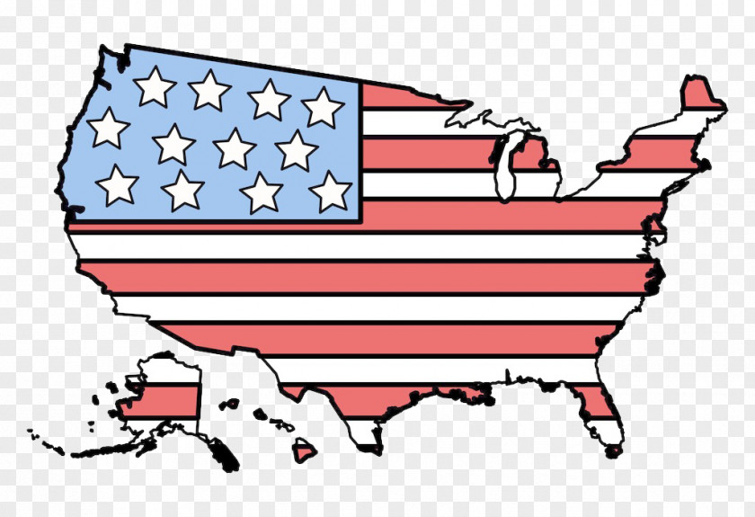 Flag Style, American Hand Drawn Map President Of The United States Presidential System Free Content Clip Art PNG