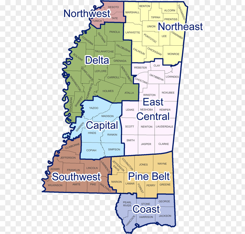 Mound Mississippi Delta River Laurel Map History Of PNG