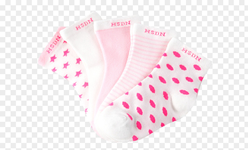 White Pink Baby Socks Sock Hosiery Clothing PNG
