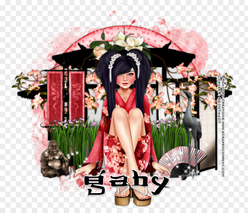 Flower Pink M Geisha PNG