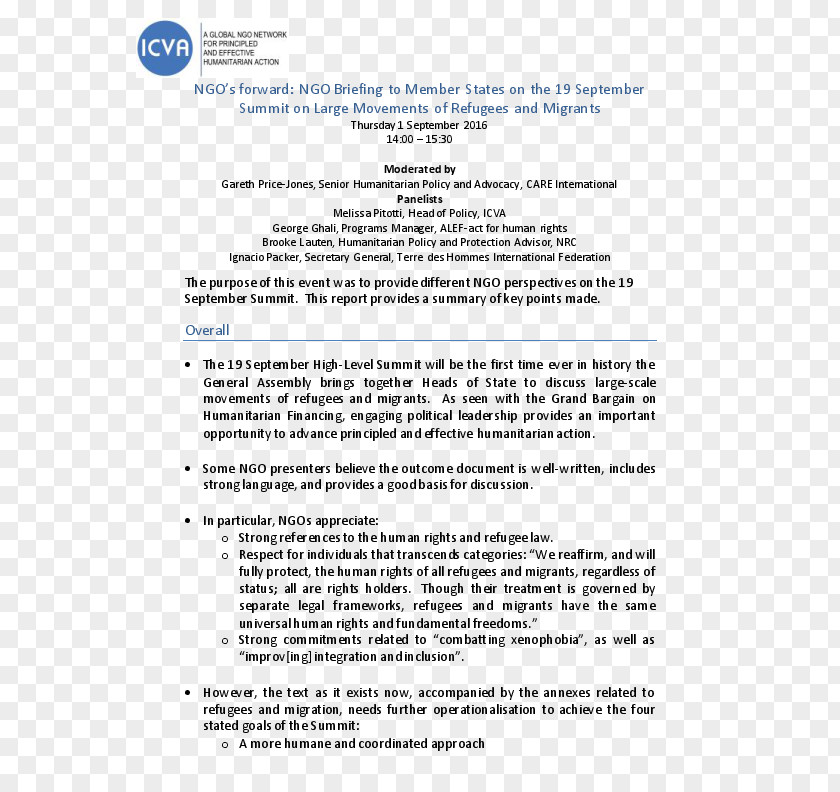 International Migrants Day Document Minutes Non-Governmental Organisation Meeting Agenda PNG