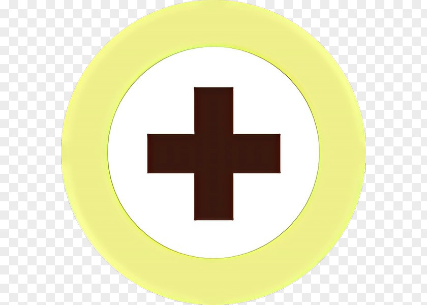 Logo Plate Yellow Cross Symbol Circle PNG
