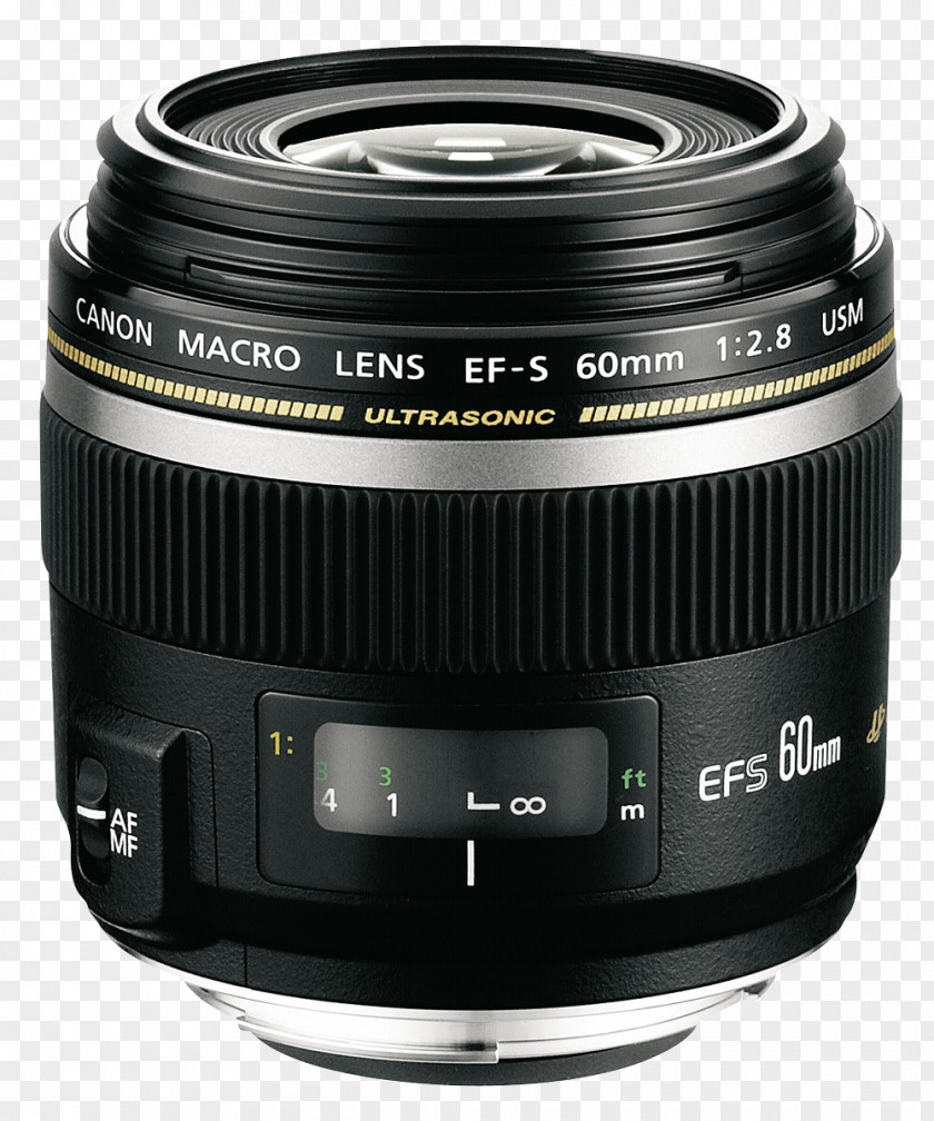 Camera Lens Canon EF-S 60mm F/2.8 Macro USM EF Mount 100mm EOS PNG