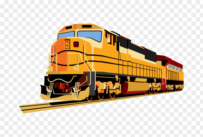 Cartoon Train Rail Transport Passenger Car Clip Art PNG