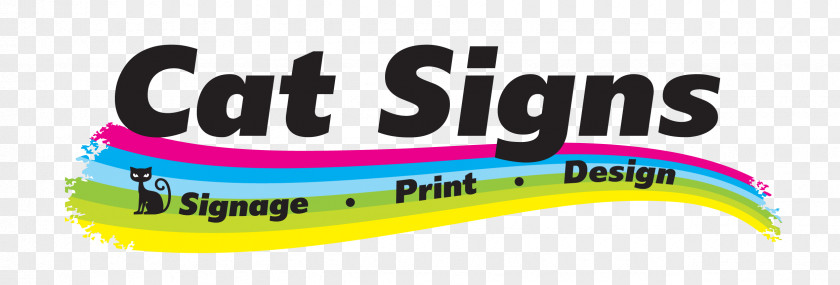 Cat Logo Signage Printing PNG