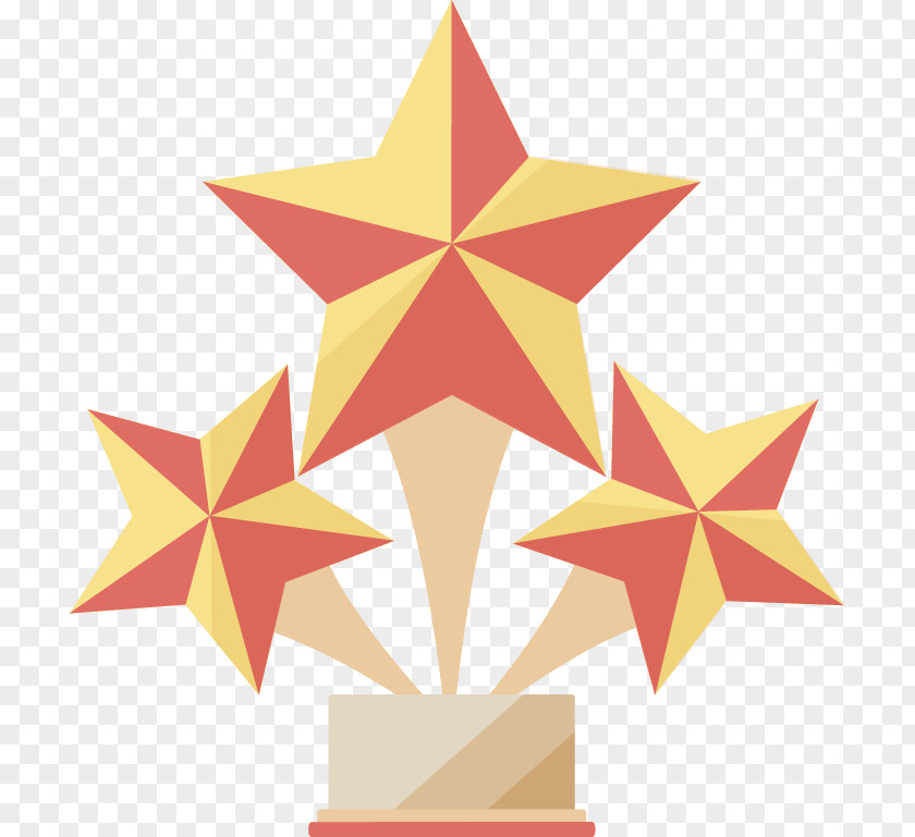 Flat Award Prizes Element Medal Trophy Ribbon PNG