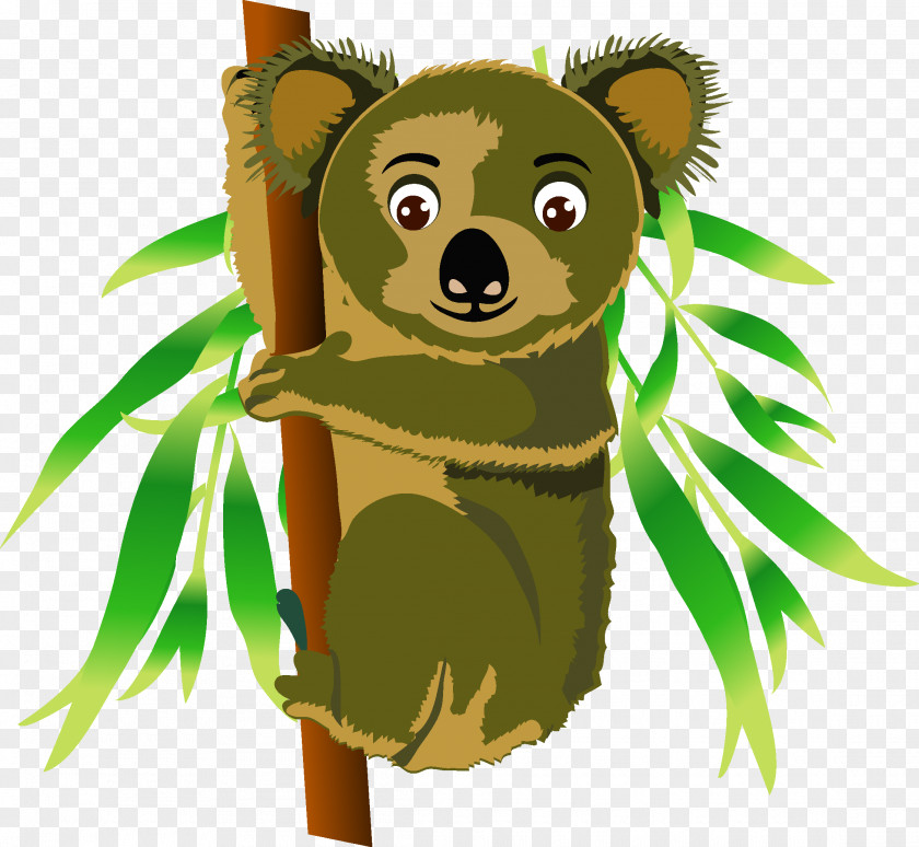 Little Bear Stubborn Koala Sloth Animal Clip Art PNG