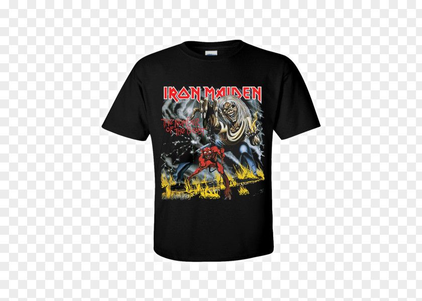 T-shirt Iron Maiden The Number Of Beast Sleeve PNG