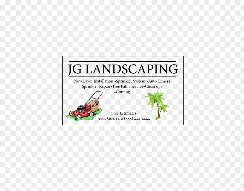 Business Card Designs Grupo Manglar Plant Lawn Mowers Brand PNG