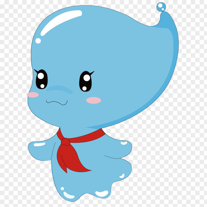 Cute Water Baby Cartoon PNG