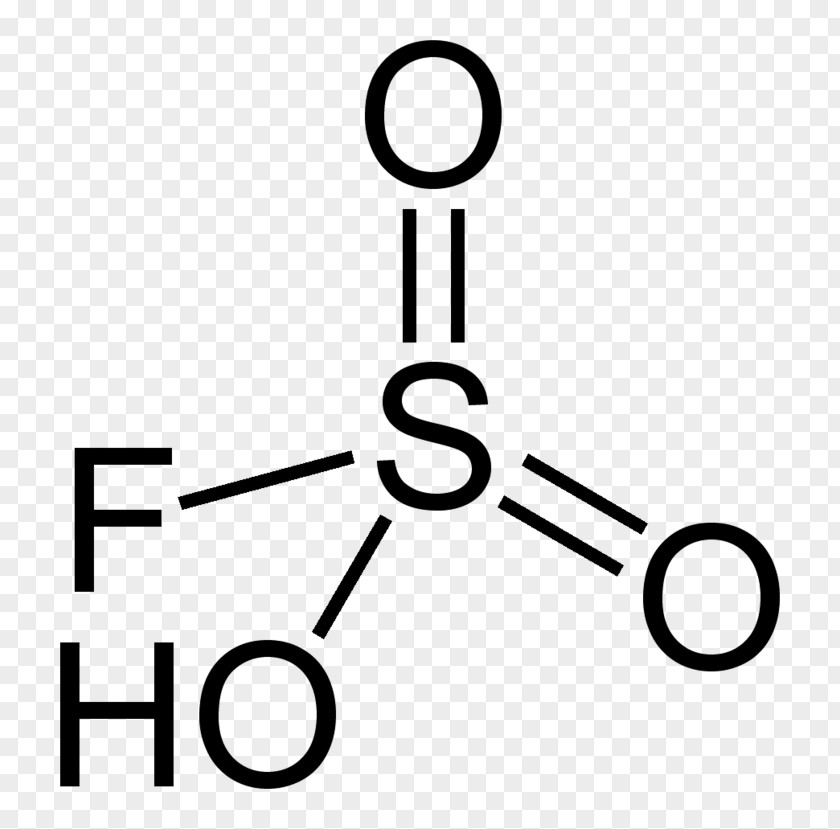 Fluorosulfuric Acid Structure Molecule Chemistry PNG