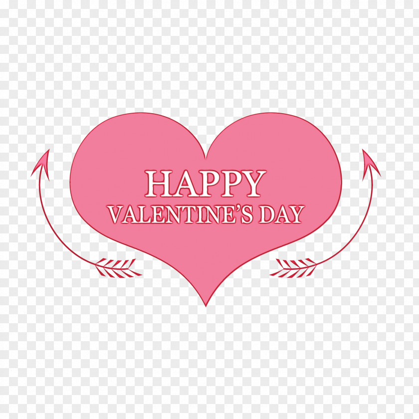 Magenta Love Valentines Day Heart PNG