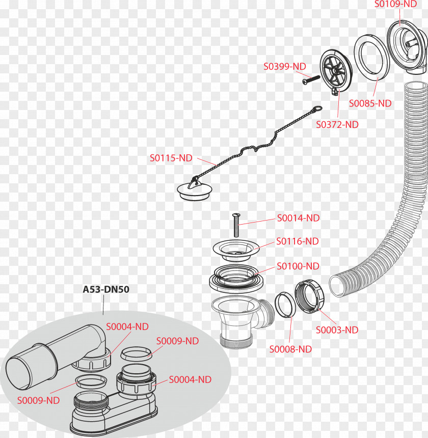 Plumbing Traps Plug Baths Plastic CERSANIT VANA LANA S301 PNG