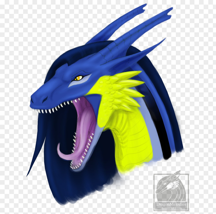 Dragon Face Character Headgear Fiction Electric Blue PNG