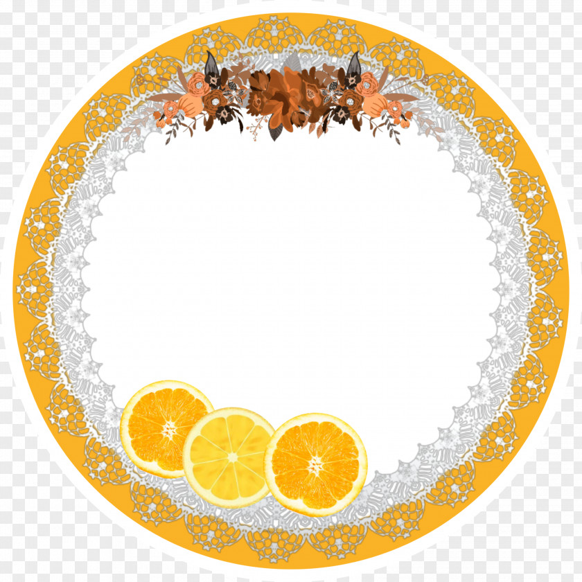 Sticker Citrus Orange PNG