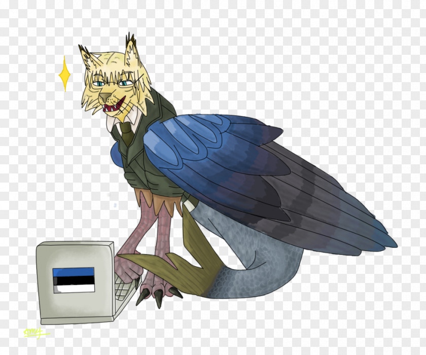 Bird Of Prey Wing Beak Character PNG