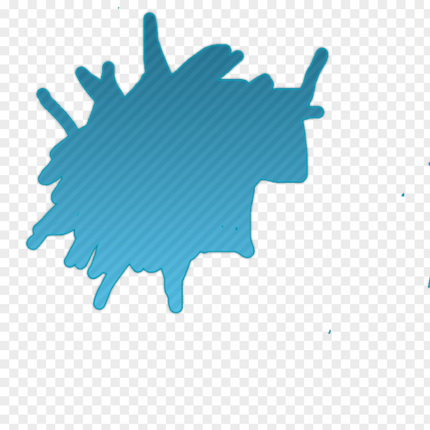 Ink Drop Drawing Stain Blue PNG