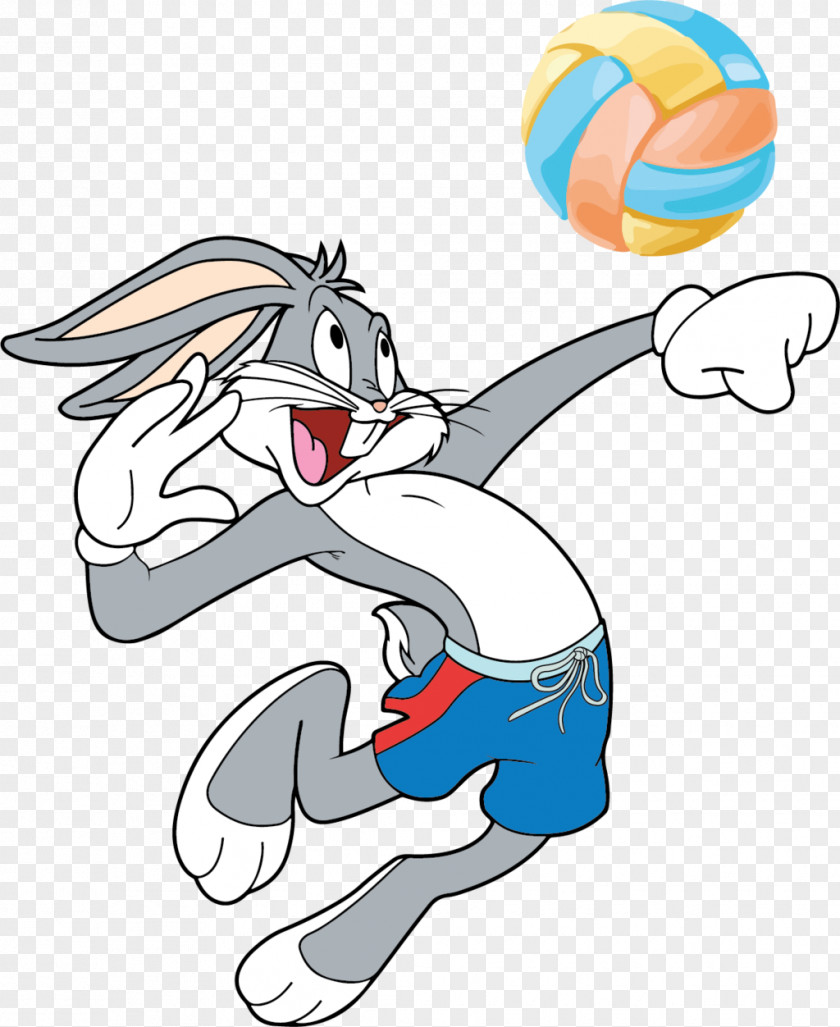 Bugs Bunny Daffy Duck Elmer Fudd Volleyball Easter PNG