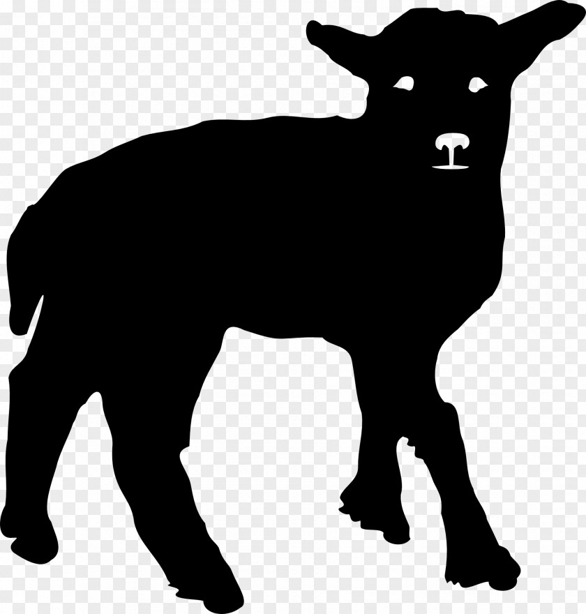 Cow Head Silhouette Texel Sheep Lamb And Mutton Clip Art PNG