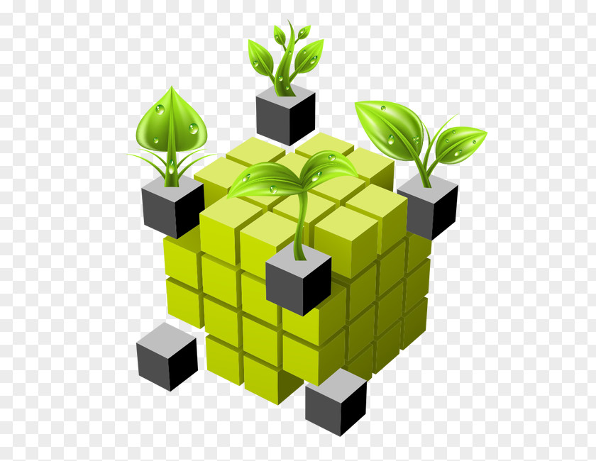 Creative Cube Euclidean Vector Stock Illustration Ecology Clip Art PNG