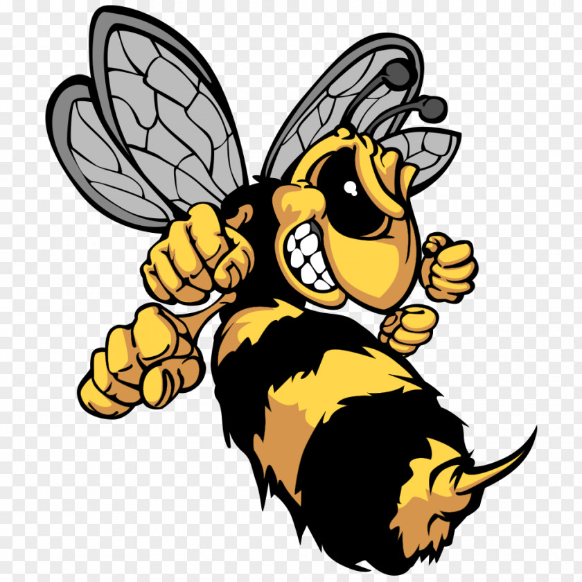 Fist Head Cartoon Bumblebee Bee Hornet Clip Art PNG