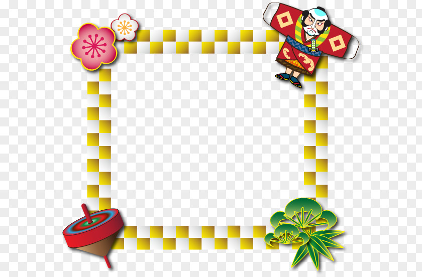 Pop Border Japanese New Year Picture Frames Photography PNG