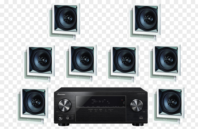 Stereo Wall AV Receiver Home Theater Systems 5.1 Surround Sound Ultra-high-definition Television Pioneer Corporation PNG