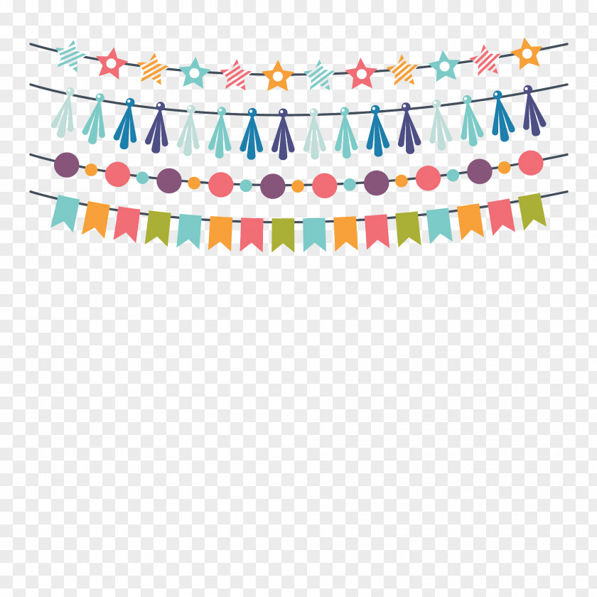 Birthday Clip Art Garland Party PNG