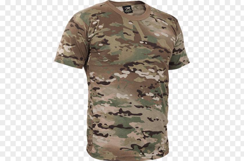 T-shirt Long-sleeved MultiCam Operational Camouflage Pattern Military PNG