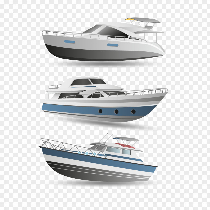 Vector Yacht Boat Luxury Motorboat PNG