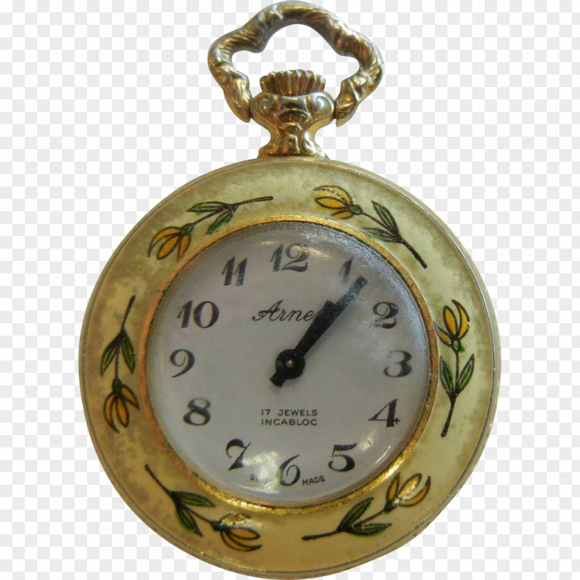 Vintage Antique Yantai Yantai. Arnex-sur-Orbe Pocket Watch Incabloc Shock Protection System Clock PNG