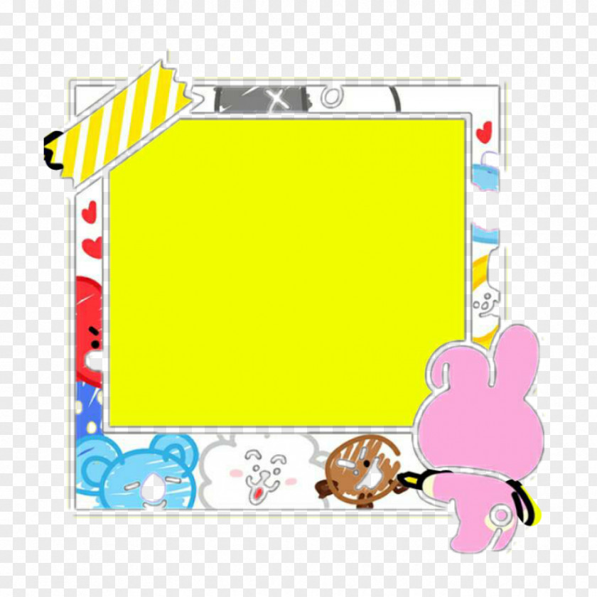 Bts Icon Paper Post-it Note Picture Frames Clip Art Pattern PNG