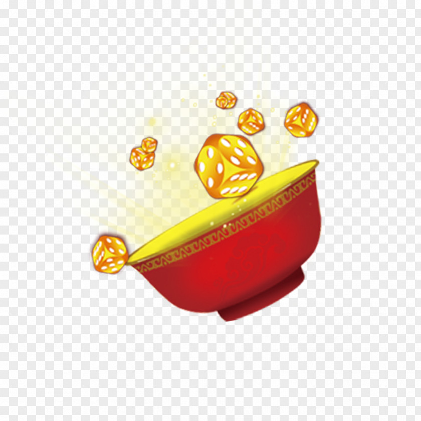 Golden Dice Element Mooncake Festival Game PNG