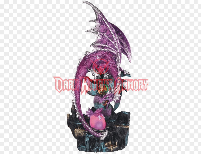 Pink Dragon Figurine PNG