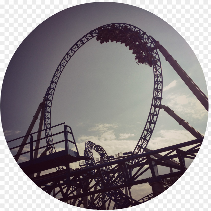 Roller Coaster Ferris Wheel PNG