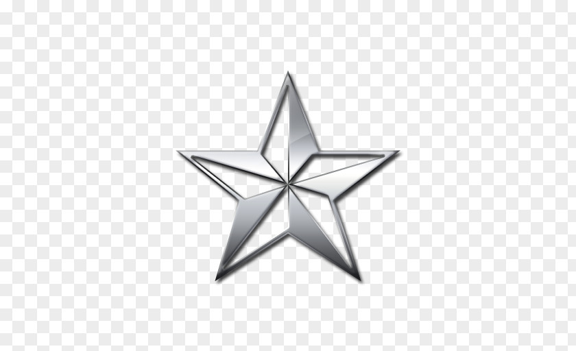 Star 3D Computer Graphics Metal Silver PNG