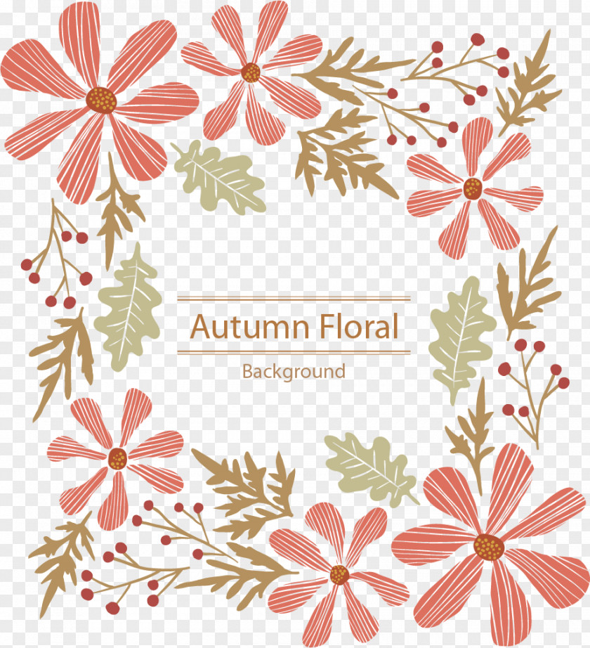 Autumn Leaves Background Material Adobe Illustrator PNG