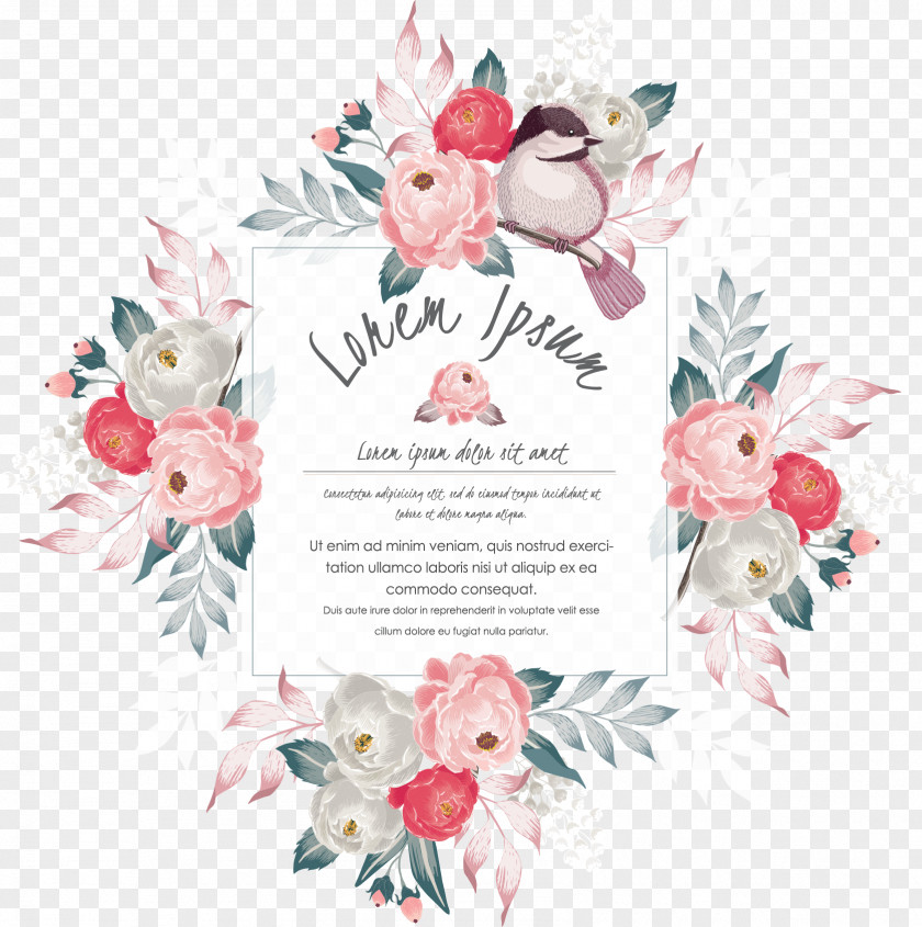 Camellia Invitation Letter Wedding Flower PNG