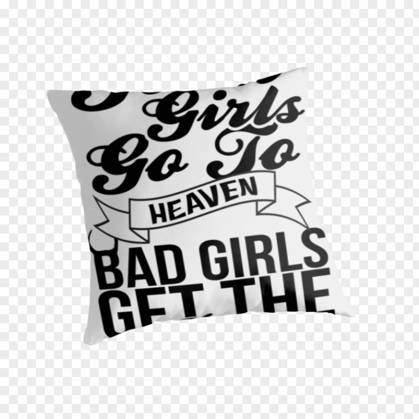 Pillow Throw Pillows Cushion Good Girls Go To Heaven Couch PNG